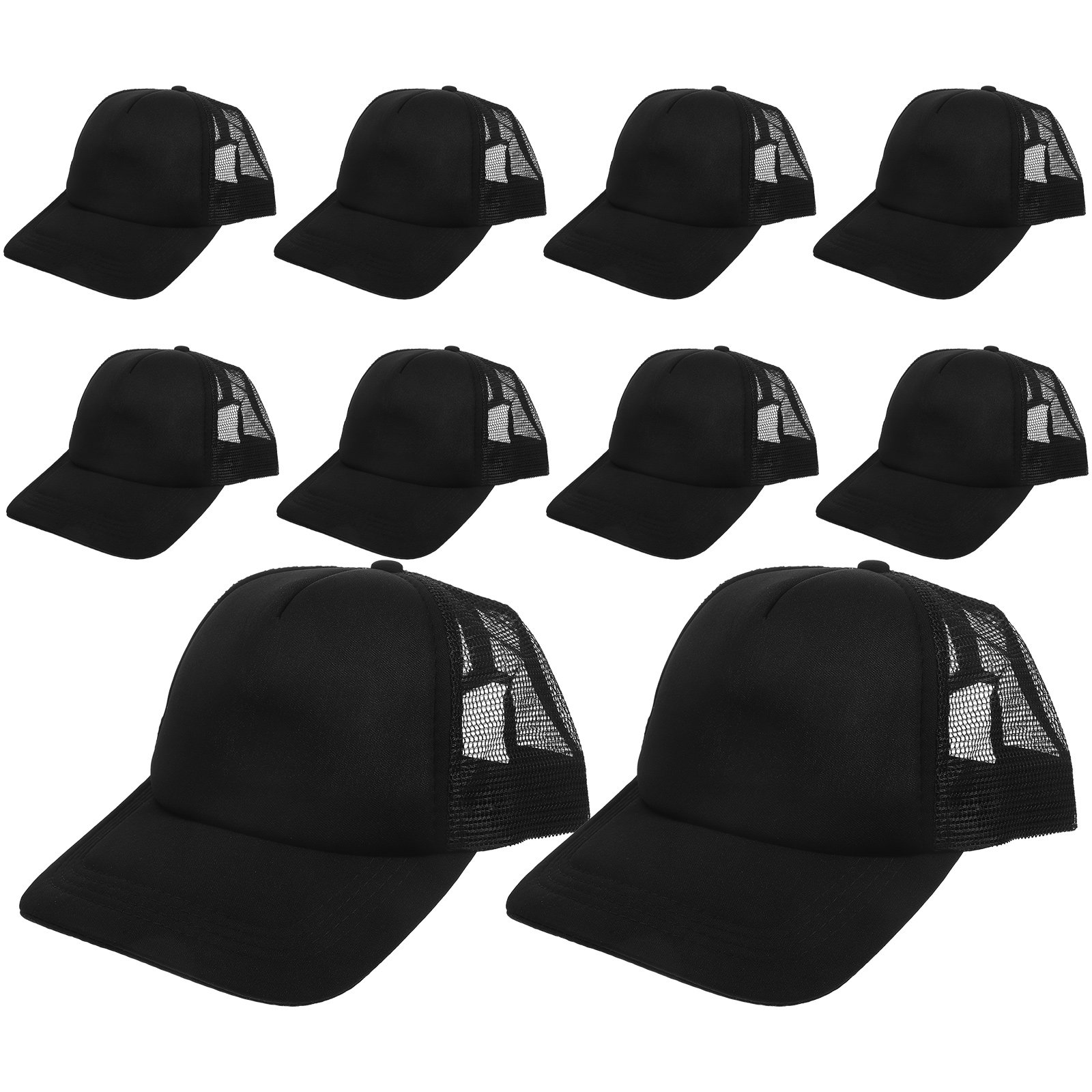 Hat Sublimation Blank - หมวกเบสบอลตาข่ายเปล่า 10 ชิ้น สำหรับพิมพ์ลายซับลิเมชัน DIY หมวกแบบกำหนดเอง
