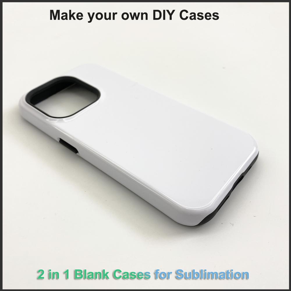 Phone Case Blank Print - เคสโทรศัพท์เปล่า 2 in 1 สำหรับพิมพ์ลาย 3