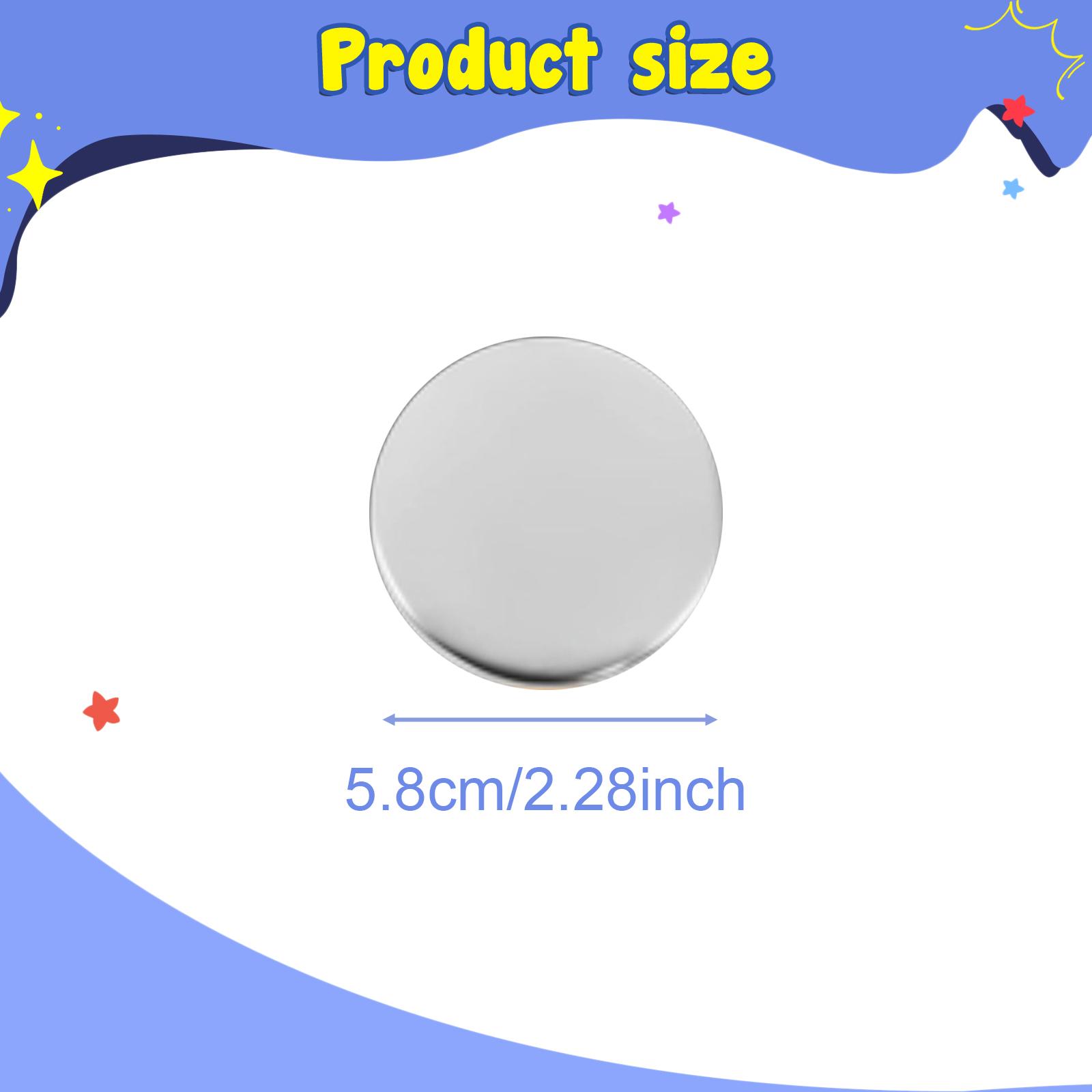 Button Badge Blank - ชุดอุปกรณ์ทำป้ายติดเสื้อโลหะ พร้อมฝาหลังเปล่า สำหรับงานอีเว้นท์ทางการศึกษา และป้ายระบุชื่อแบบ DIY