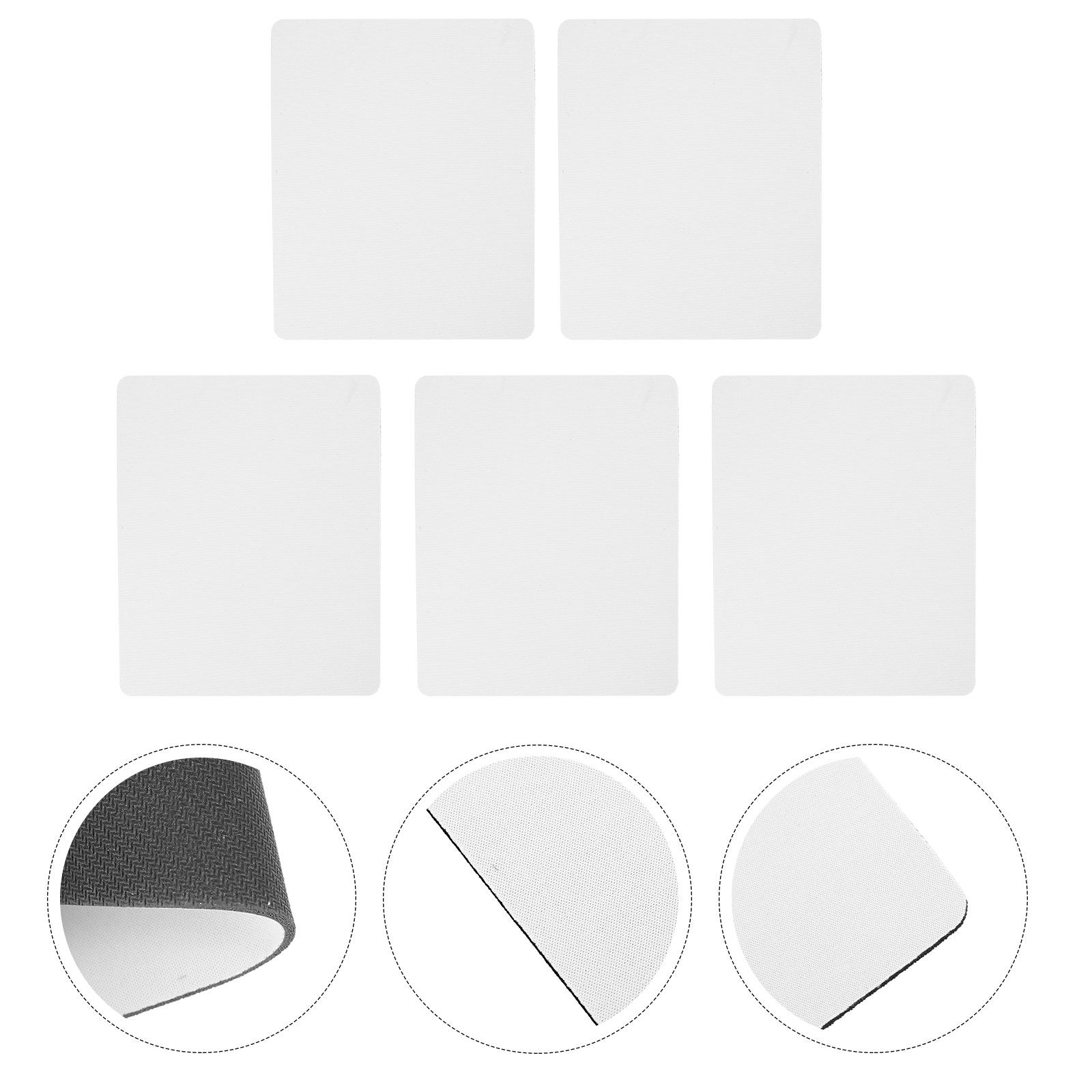 Mouse Pad Blank Sublimation - แผ่นรองเมาส์เปล่าสำหรับการพิมพ์ซับลิเมชัน 5 ชิ้น แผ่นรองโต๊ะขนาดใหญ่กันลื่นสำหรับการถ่ายเทความร้อน เหมาะสำหรับการเล่นเกม คอมพิวเตอร์
