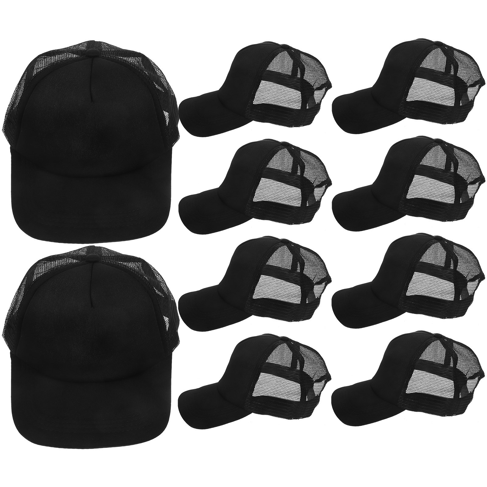 Hat Sublimation Blank - หมวกเบสบอลตาข่ายเปล่า 10 ชิ้น สำหรับงานพิมพ์ซับลิเมชัน DIY น้ำหนักเบา