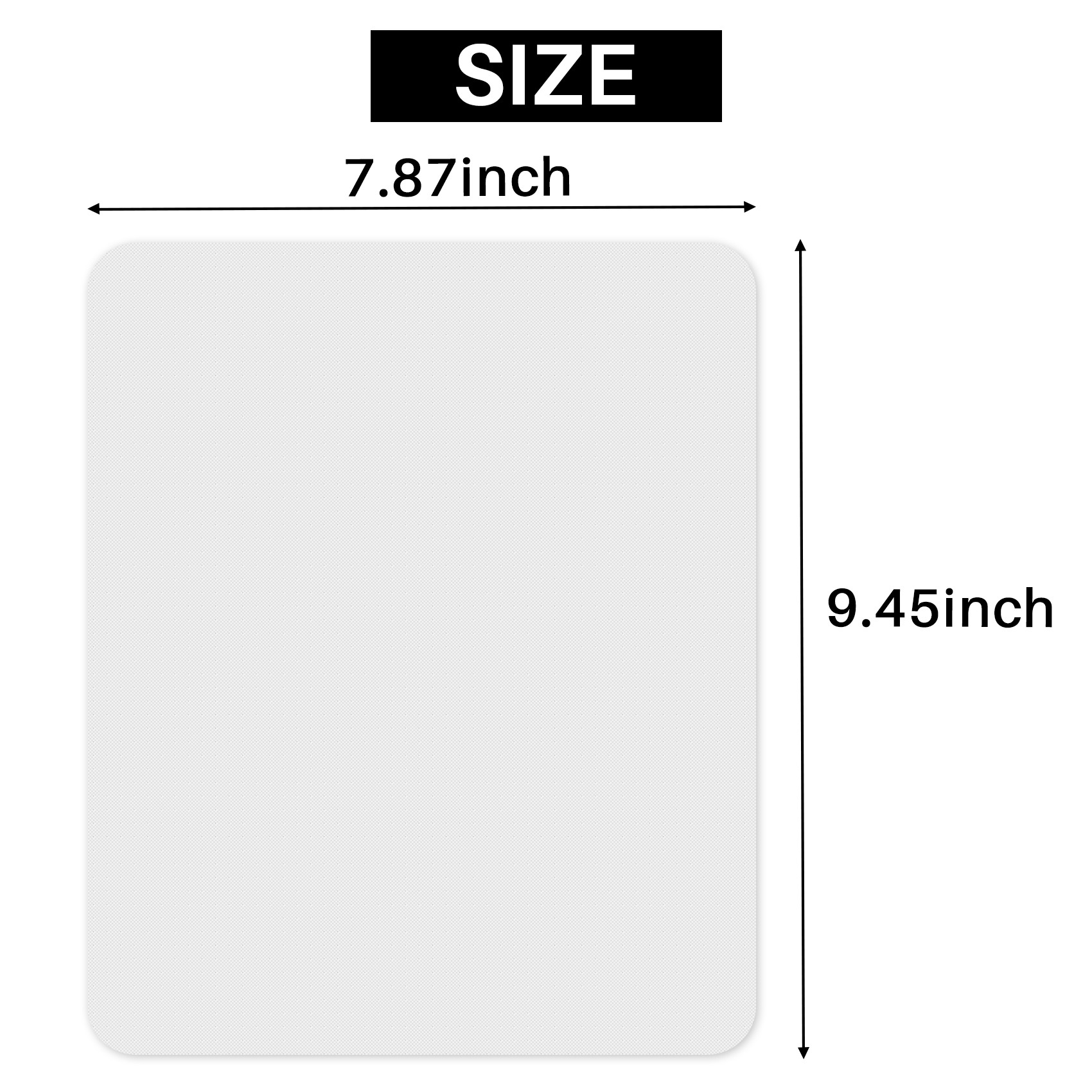 Mouse Pad Blank Sublimation - แผ่นรองเมาส์เปล่า 10 ชิ้น สำหรับงานพิมพ์แบบซับลิเมชั่นด้วยความร้อน