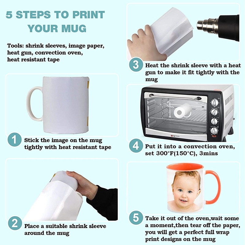 ปลอกหุ้มแบบหดตัวสำหรับงานซับลิ - Sublimation Mug White บทวิจารณ์และราคา