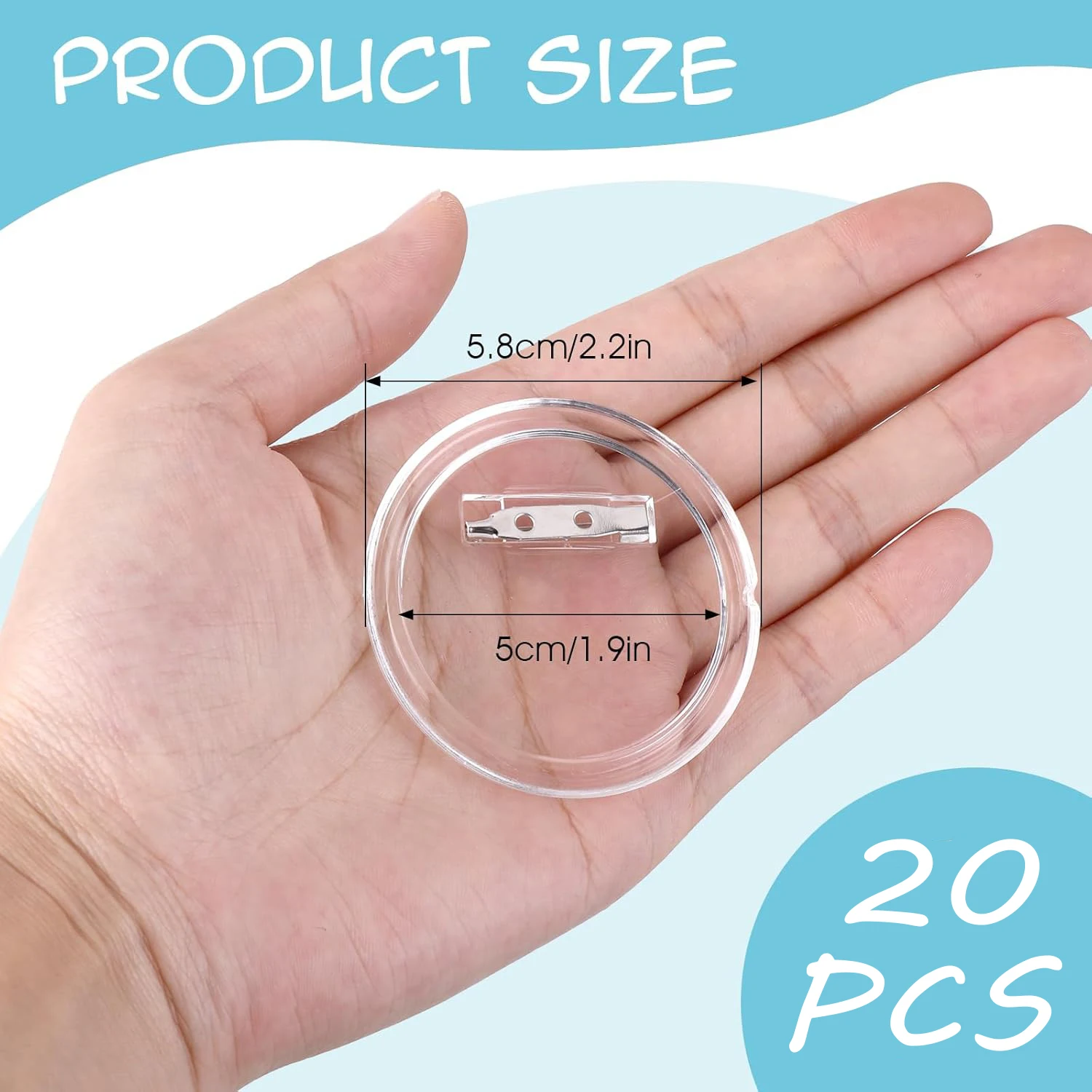 5-20PCS ปุ่มช่องว่าง Pins อะคร - Button Badge Blank บทวิจารณ์และราคา