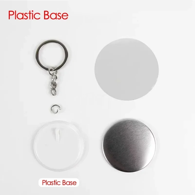 100PCS 44 มม.58 มม.พวงกุญแจ Ba - Button Badge Blank บทวิจารณ์และราคา