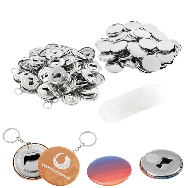 50ชิ้นวัสดุตราสัญลักษณ์แบบทำมื - Button Badge Blank บทวิจารณ์และราคา