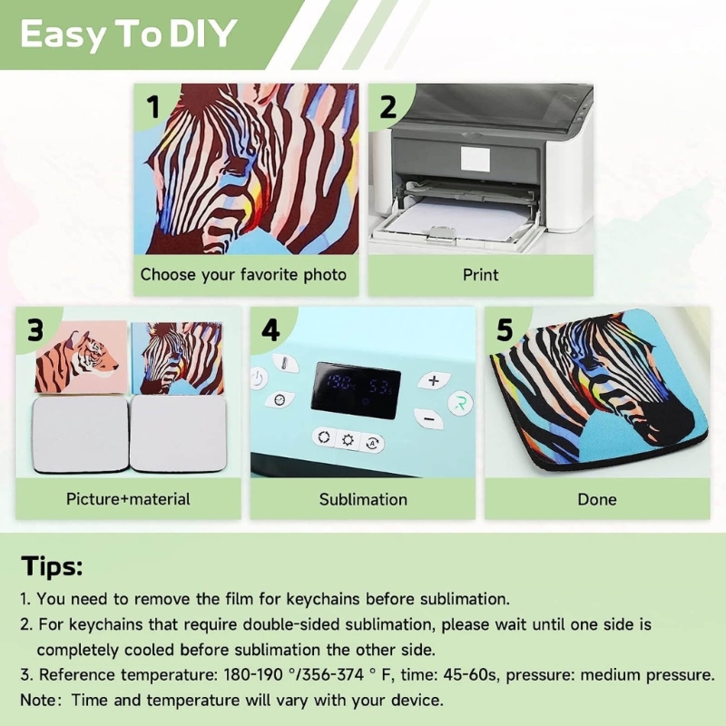 ชุดพวงกุญแจหัวใจว่างการพิมพ์ซั - Mouse Pad Blank Sublimation บทวิจารณ์และราคา
