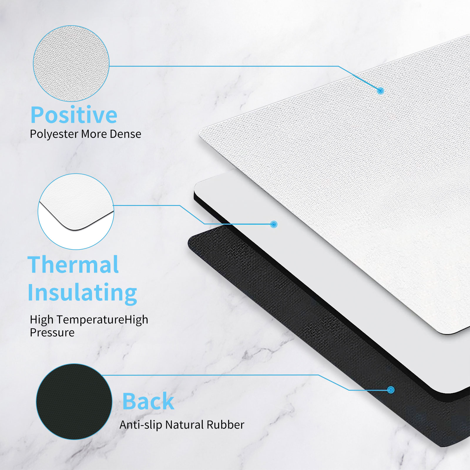 8pcs ระเหิดแผ่น Pad เปล่า Mous - Mouse Pad Blank Sublimation บทวิจารณ์และราคา