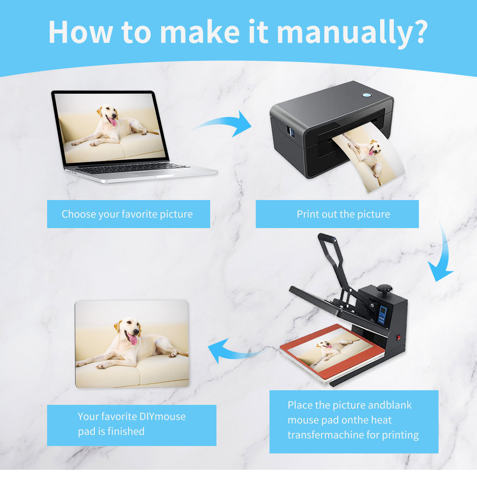 8pcs ระเหิดแผ่น Pad เปล่า Mous - Mouse Pad Blank Sublimation บทวิจารณ์และราคา