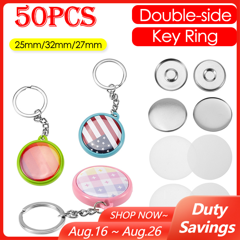 ชุดอุปกรณ์ทำป้ายพวงกุญแจแบบสอง - Button Badge Blank บทวิจารณ์และราคา