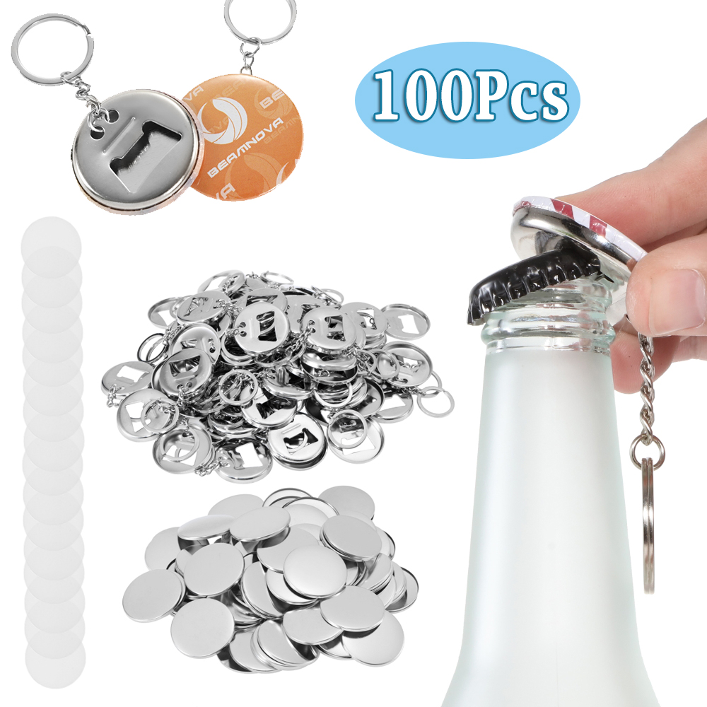 วัสดุทำป้าย 100 ชิ้น ที่เปิดขว - Button Badge Blank บทวิจารณ์และราคา