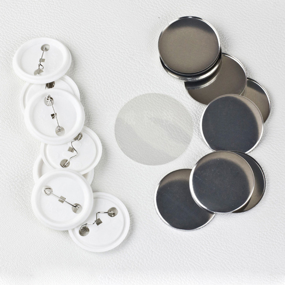 100ชิ้น/เซ็ตพลาสติกเปล่า Badge - Button Badge Blank บทวิจารณ์และราคา