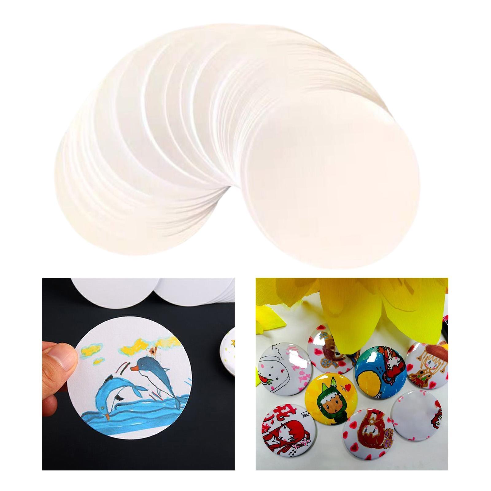 กระดาษเปล่าสำหรับทำป้ายติดเสื้ - Button Badge Blank บทวิจารณ์และราคา