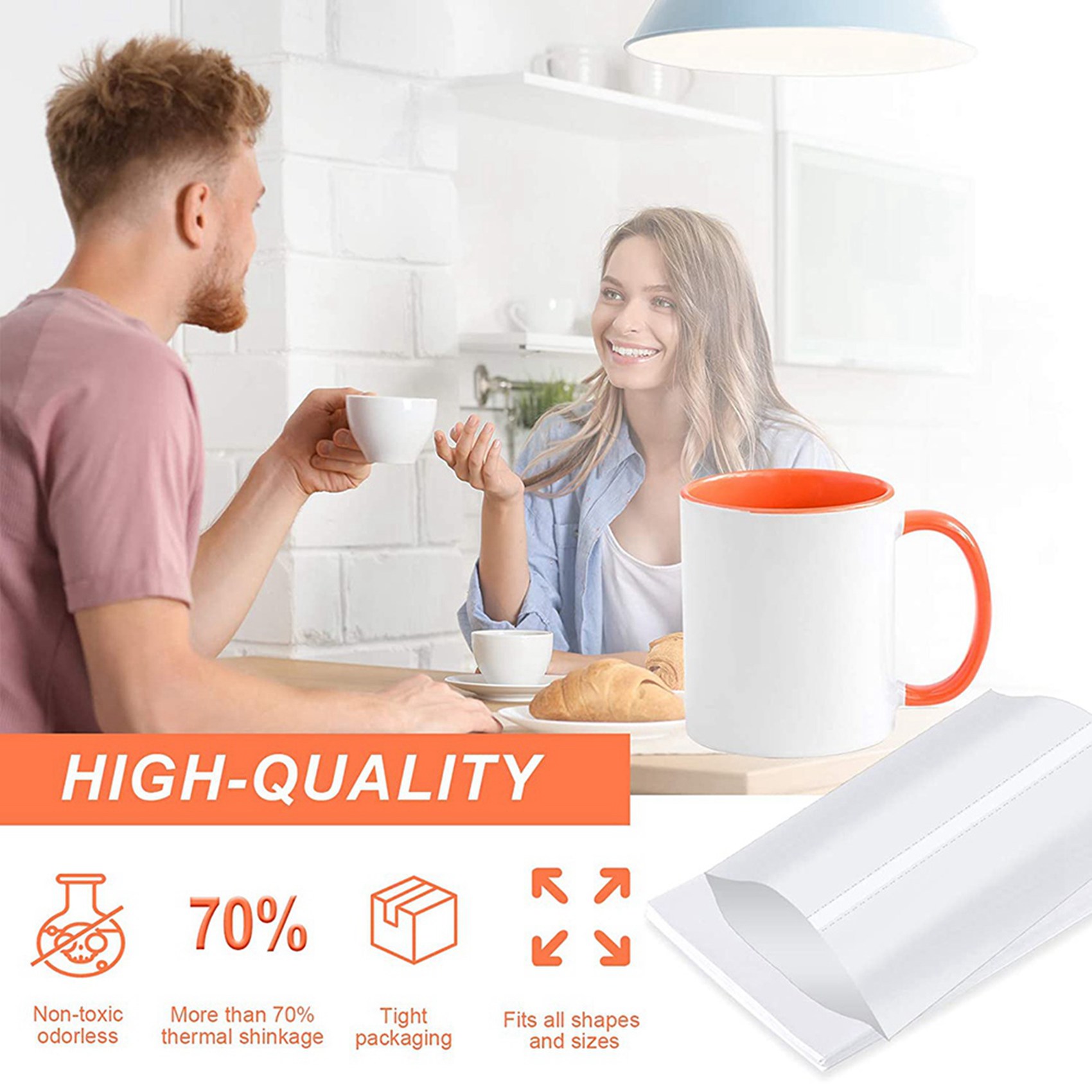 ABBN-8X12 นิ้ว ปลอกหุ้มแบบหดสำ - Sublimation Mug White บทวิจารณ์และราคา